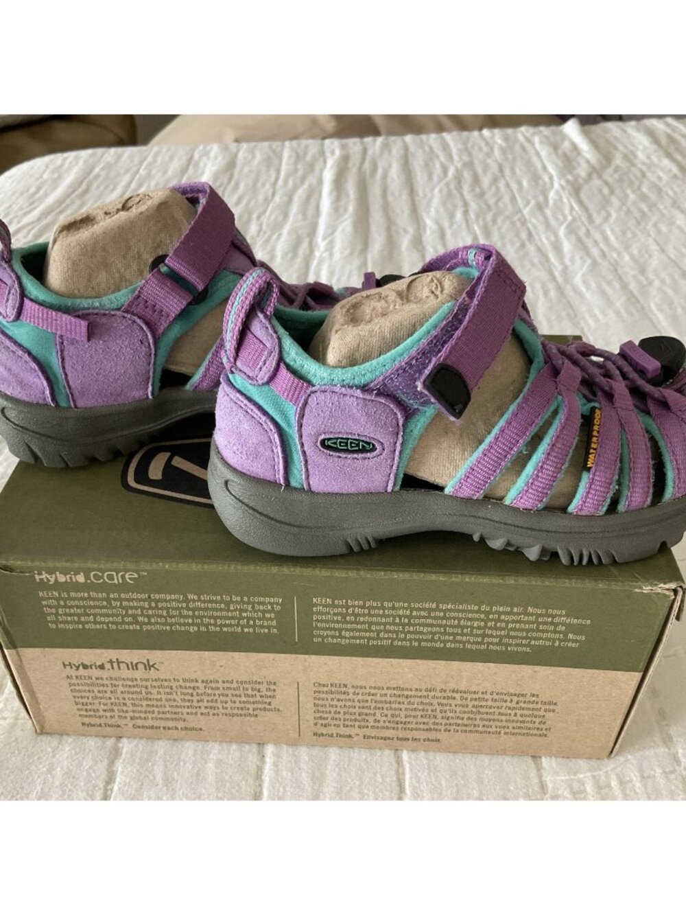 Keen Comfort Round Toe Slip On Strappy Sandals Multicolor Kids Sz US 11 Dewberry
